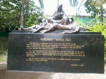 The memorial monument built to serve as a gravestone of over 100,000 unidentified men, women, children and infants killed in Manila during its battle of liberation between February 3 to March 3, 1945.